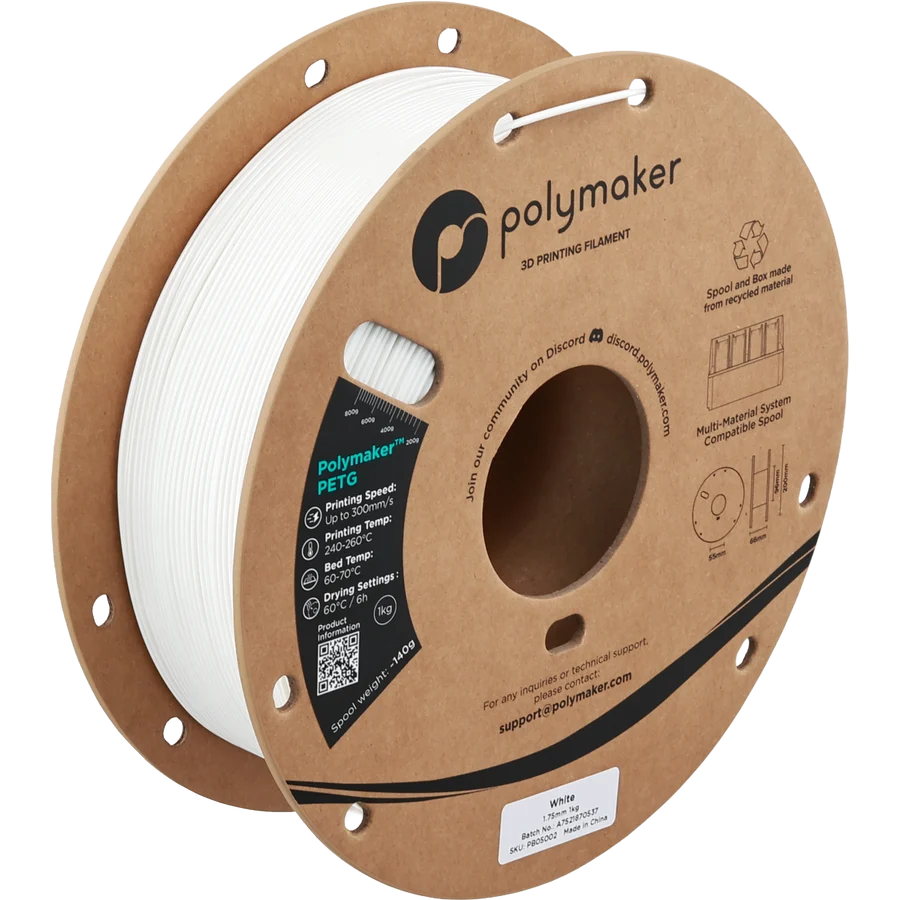Polymaker PETG Musta, 1,75 mm / 1000 g
